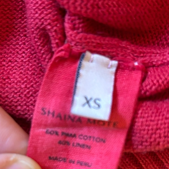 ✨SOLD✨Shaina Mote cropped red sweater size xs - Picture 6 of 11
